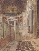 Alma-Tadema, Sir Lawrence Interior of the Church of San Clemente (mk23) oil on canvas
